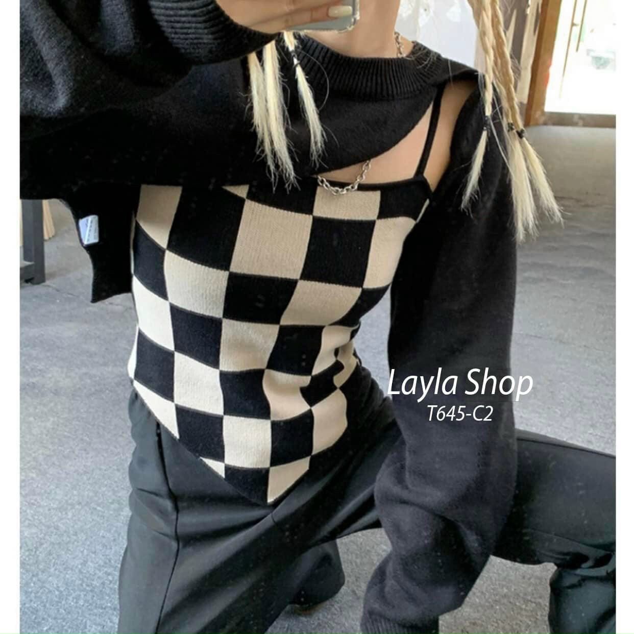 Set 2 Món Croptop Tay Dài ZicZac