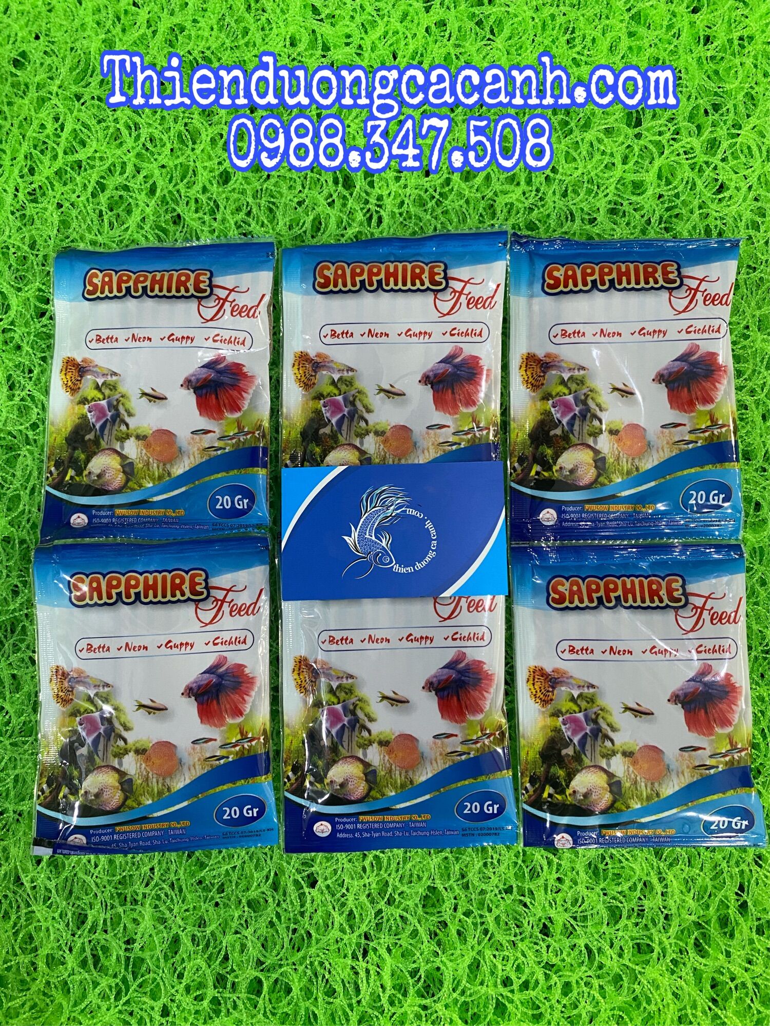 Sapphire feed - thức ăn cho cá betta, guppy, neon, cichlid, huyết anh đào