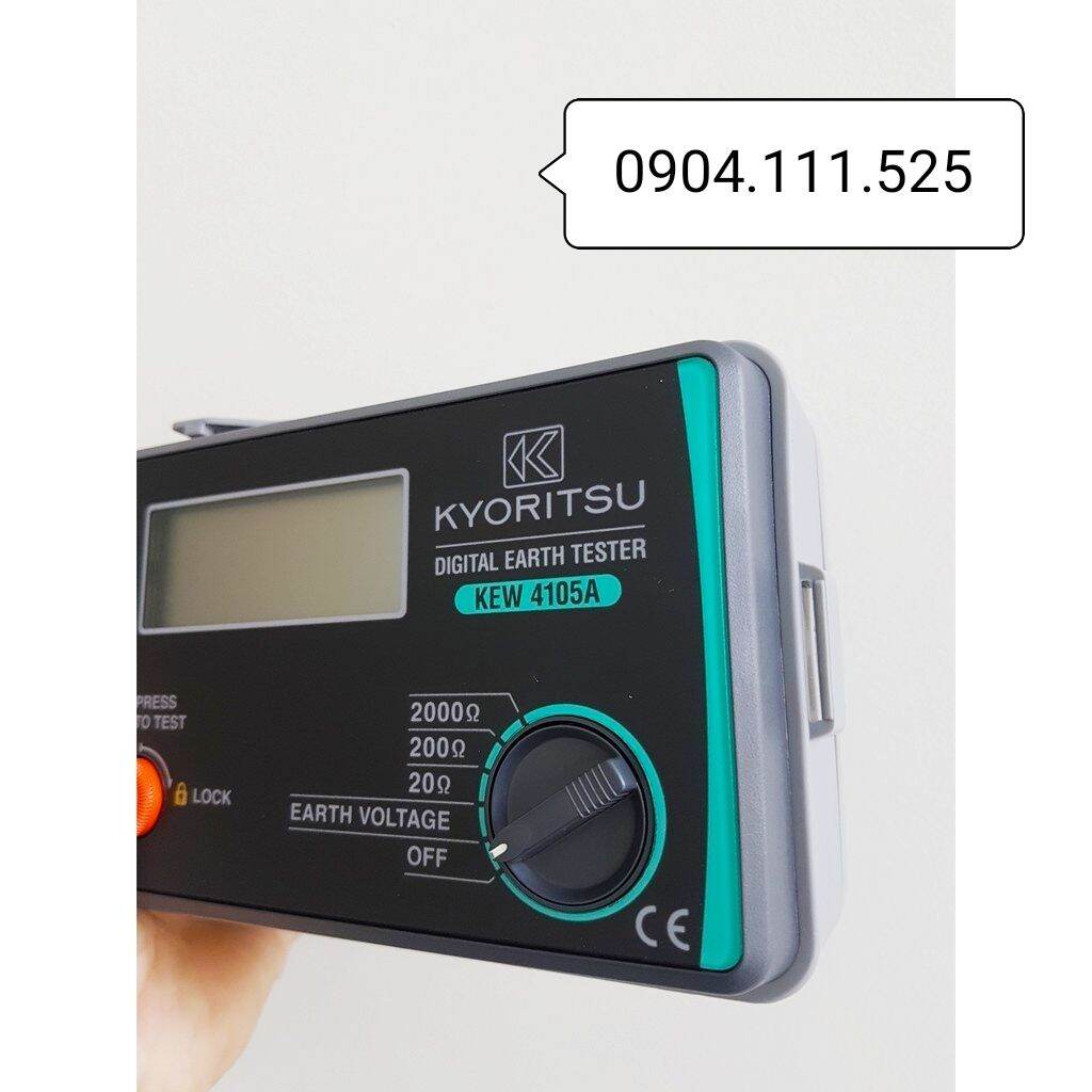 Đồng hồ đo điện trở đất số điện tử KYORITSU 4105A