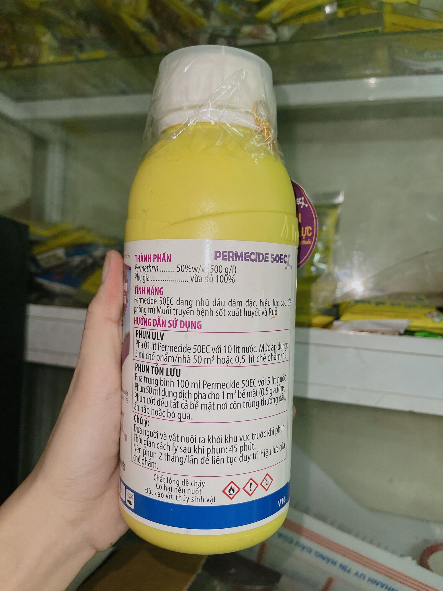 Thuốc diệt muỗi PERMECIDE 50EC chai 1000ml