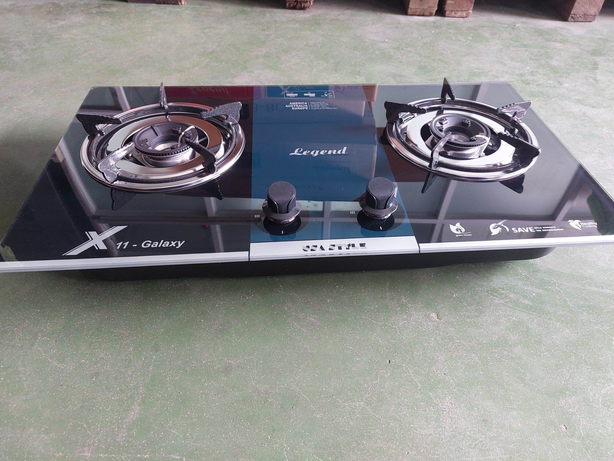 Bếp gas âm kiếng tốt legend x11