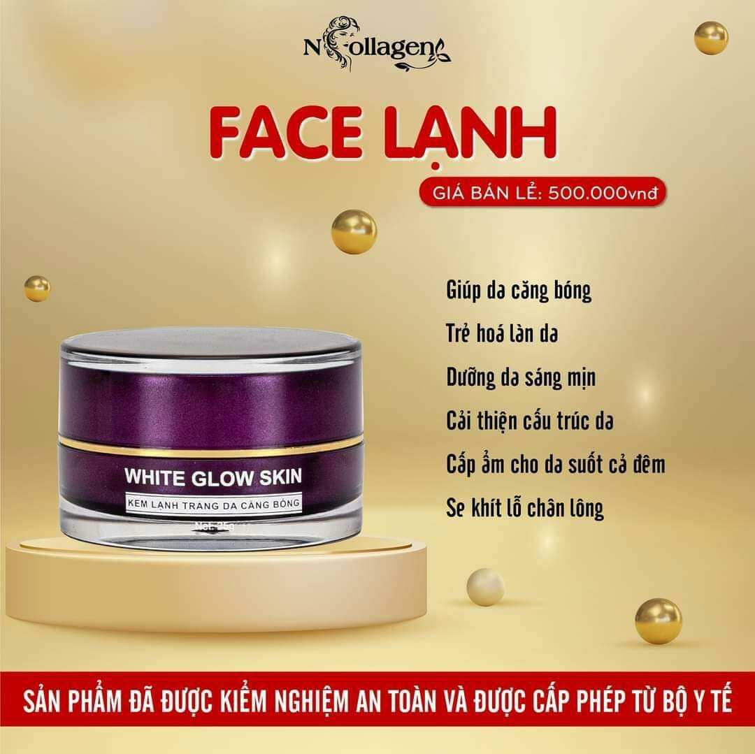 [HCM]combo ủ trắng face Collagen &kem lạnh đêm
