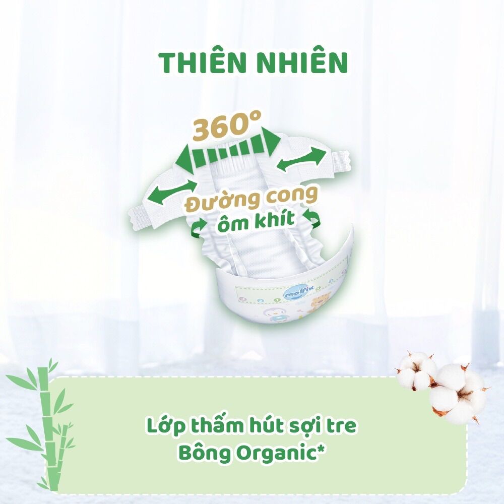 Tã dán sơ sinh MOLFIX (<5kg) XS40+4/XS72+8