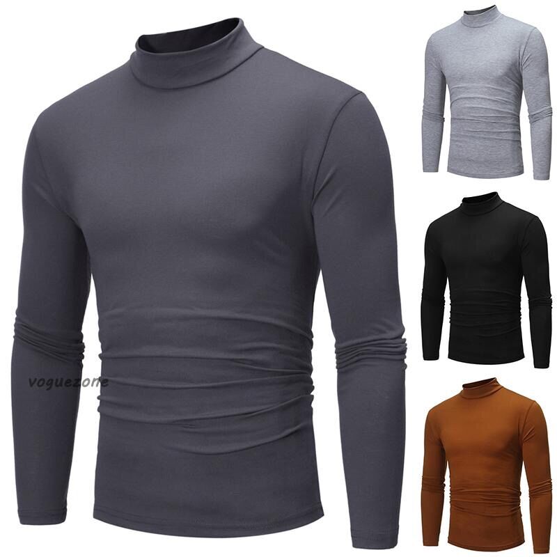 Áo len tăm cao cổ ôm body cho nam