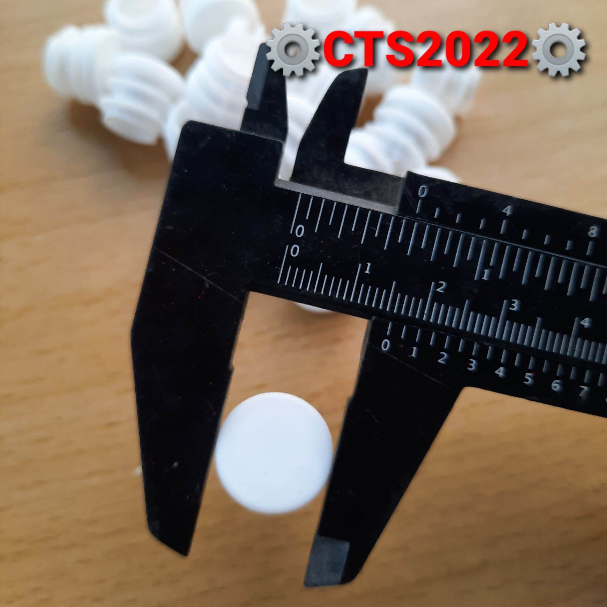 Nút nhựa màu trắng bịt đầu ống phi 16mm
