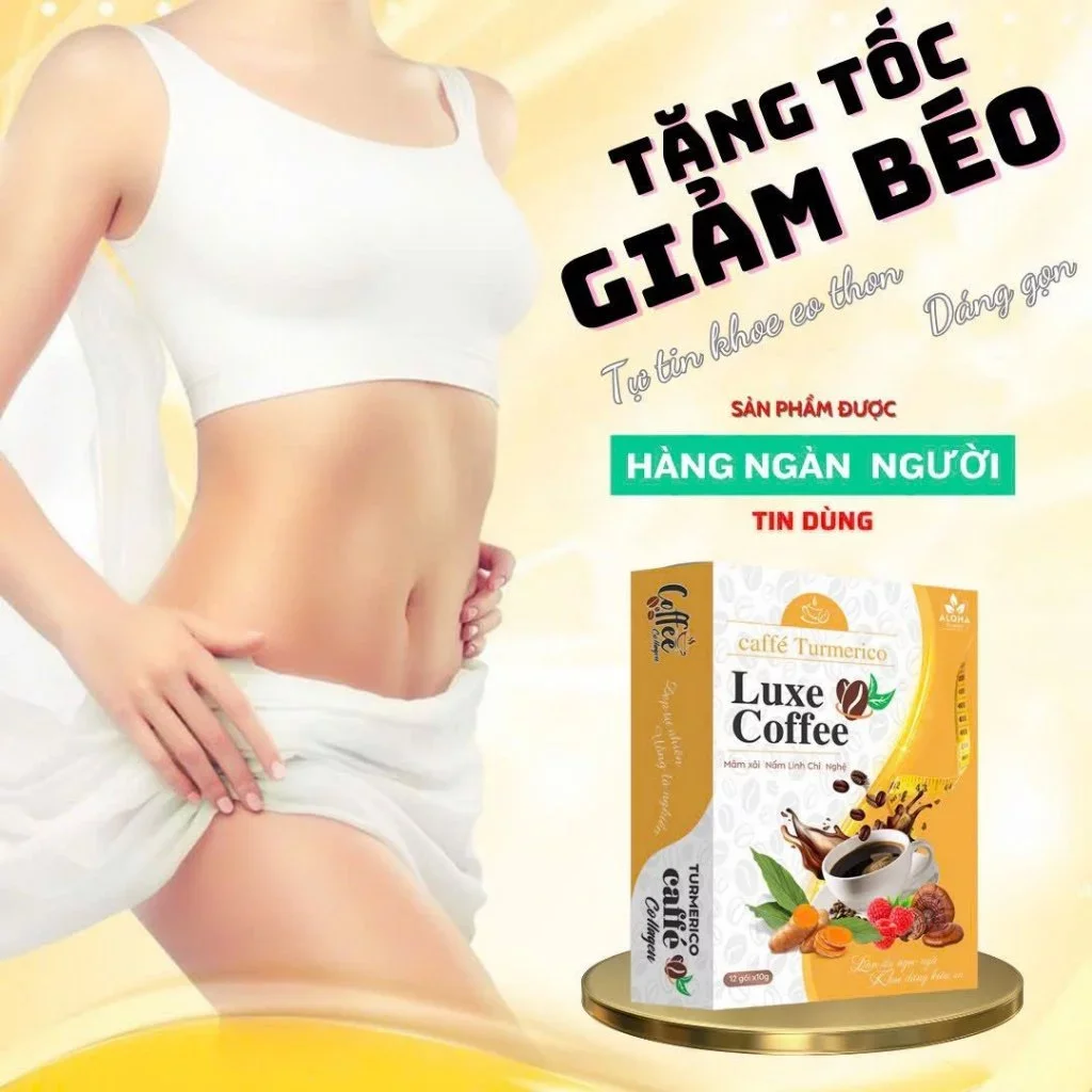 Cà Phê Giảm Cân Luxe Coffee Nghệ Nấm Linh Chi , Giảm Béo Cấp Tốc , Hỗ Trợ Đẹp và Trắng Da