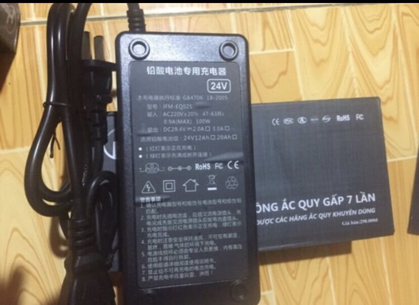 Sạc 2 bình 24v-12ah