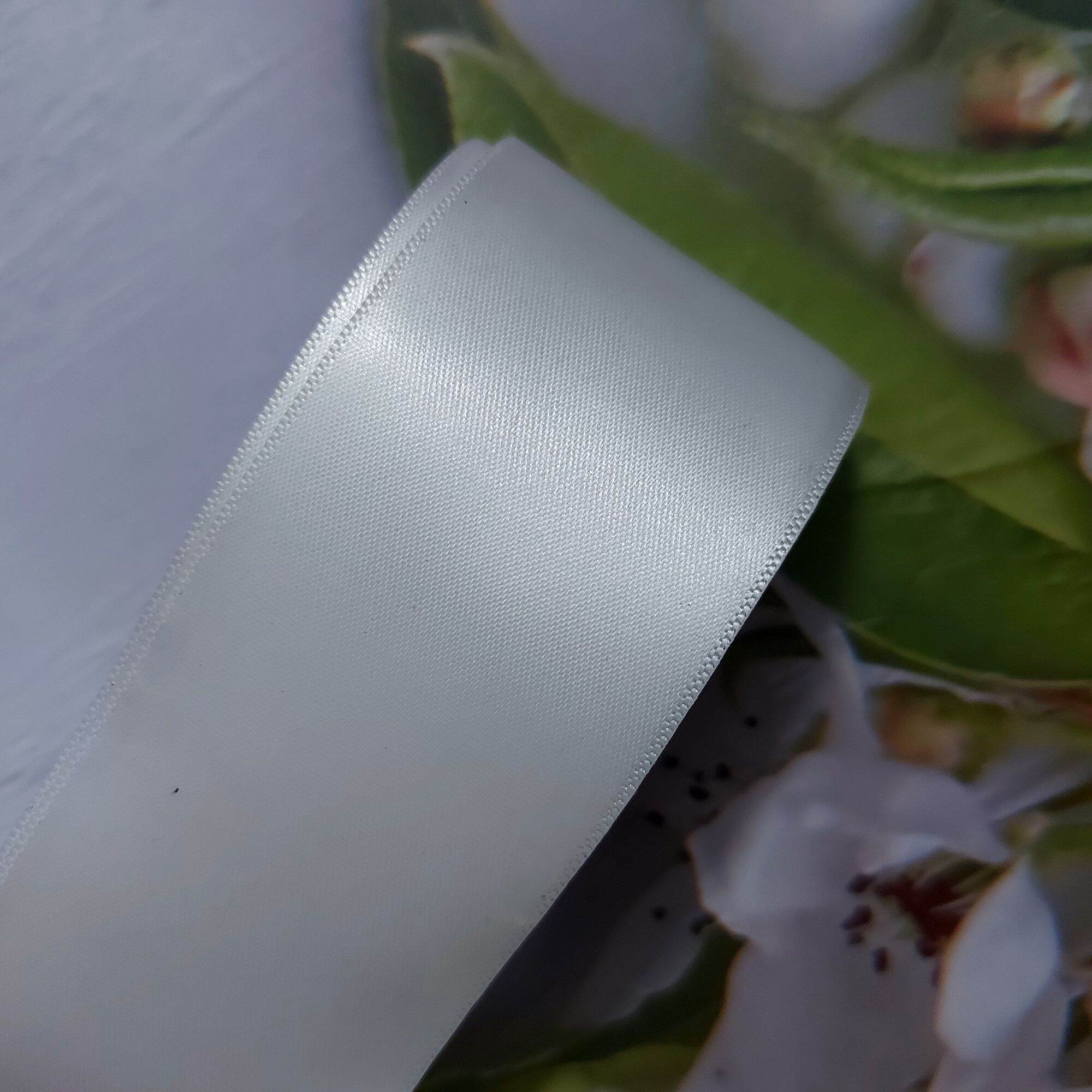(5 MÉT) RUY BĂNG LỤA 2 MẶT  , PHỤ KIỆN THỦ CÔNG, BẢN RỘNG 4 CM.
