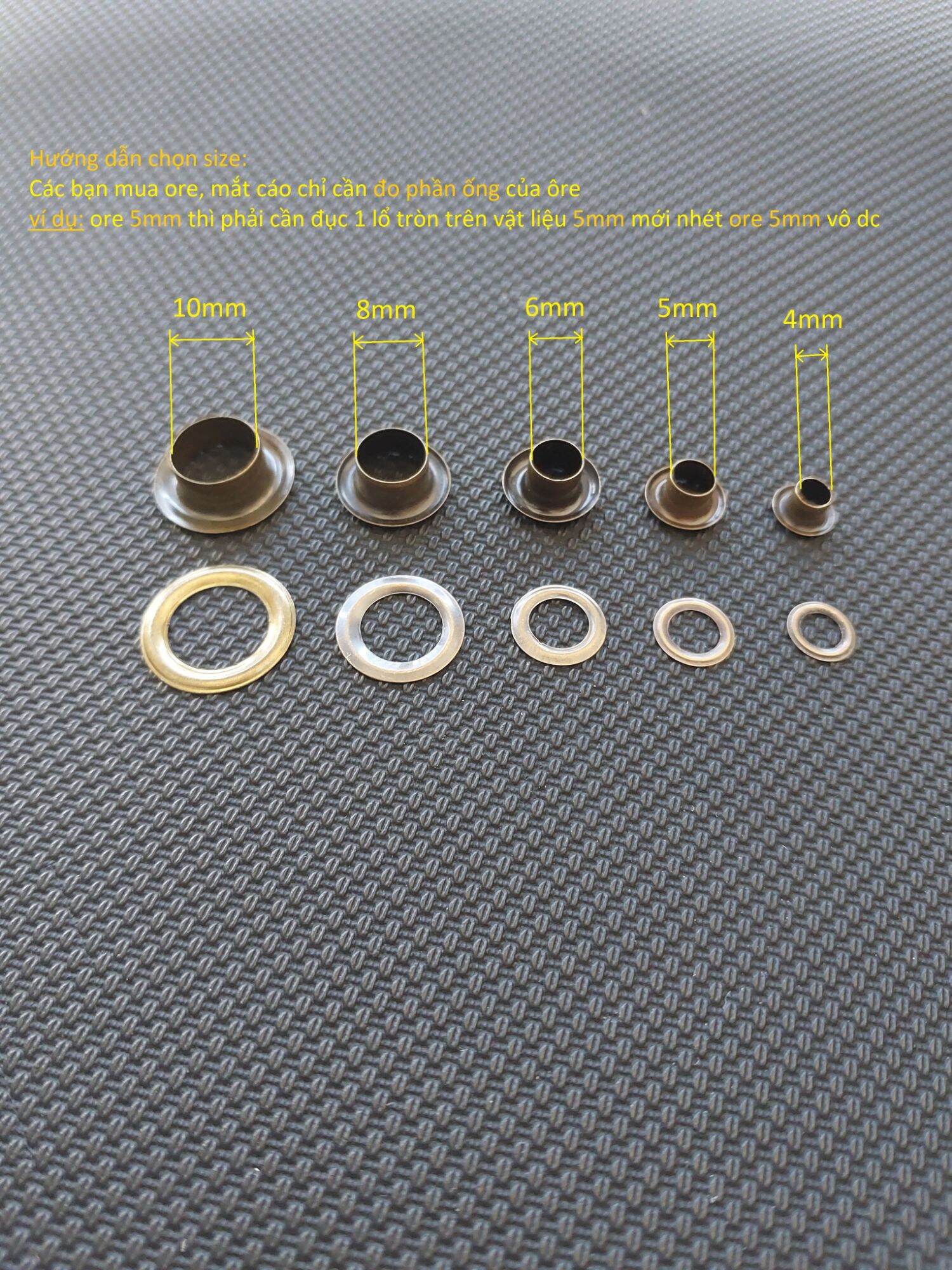 Ore tán đồng thao d 4ly, 5ly, 6ly, 8ly, 10ly, 2 chi tiết
