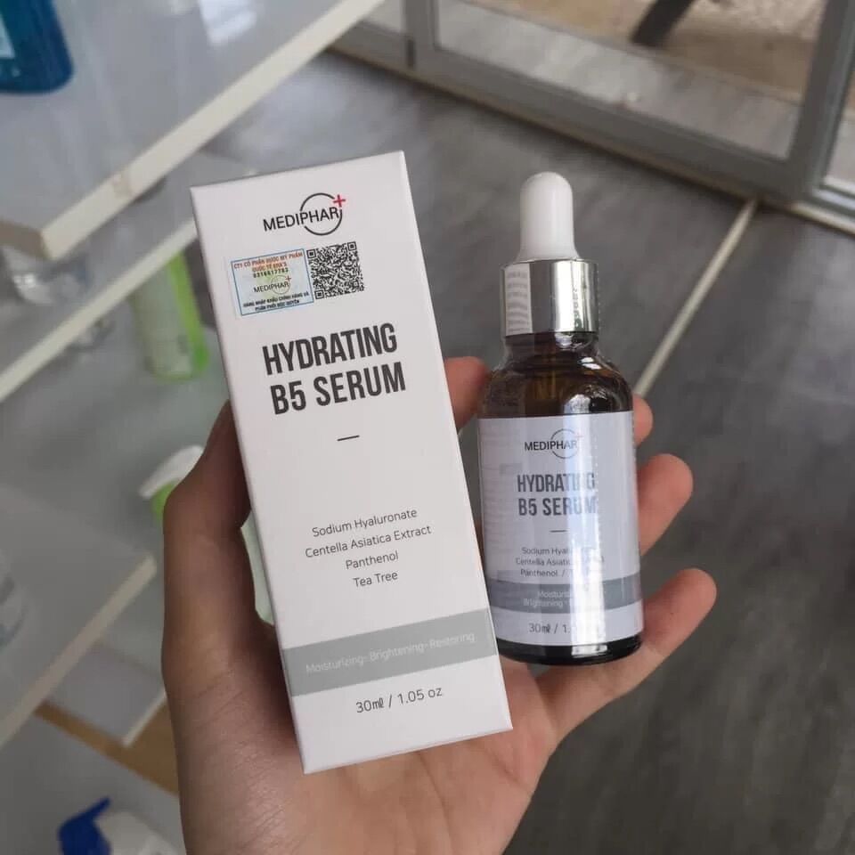 Tinh chất cấp ẩm phục hồi đều màu da mediphar+ hydrating b5 serum - 30ml