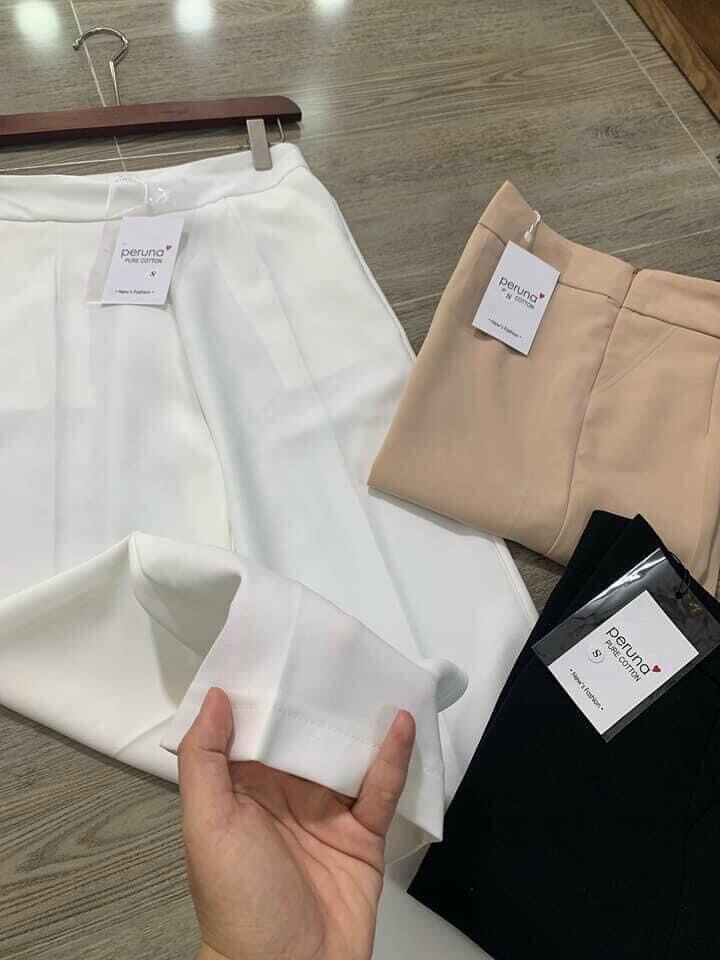 Quần ống rộng khoá sườn -quần xuông ống rộng -quần ống rộng công sở -quần tây sang chảnh
