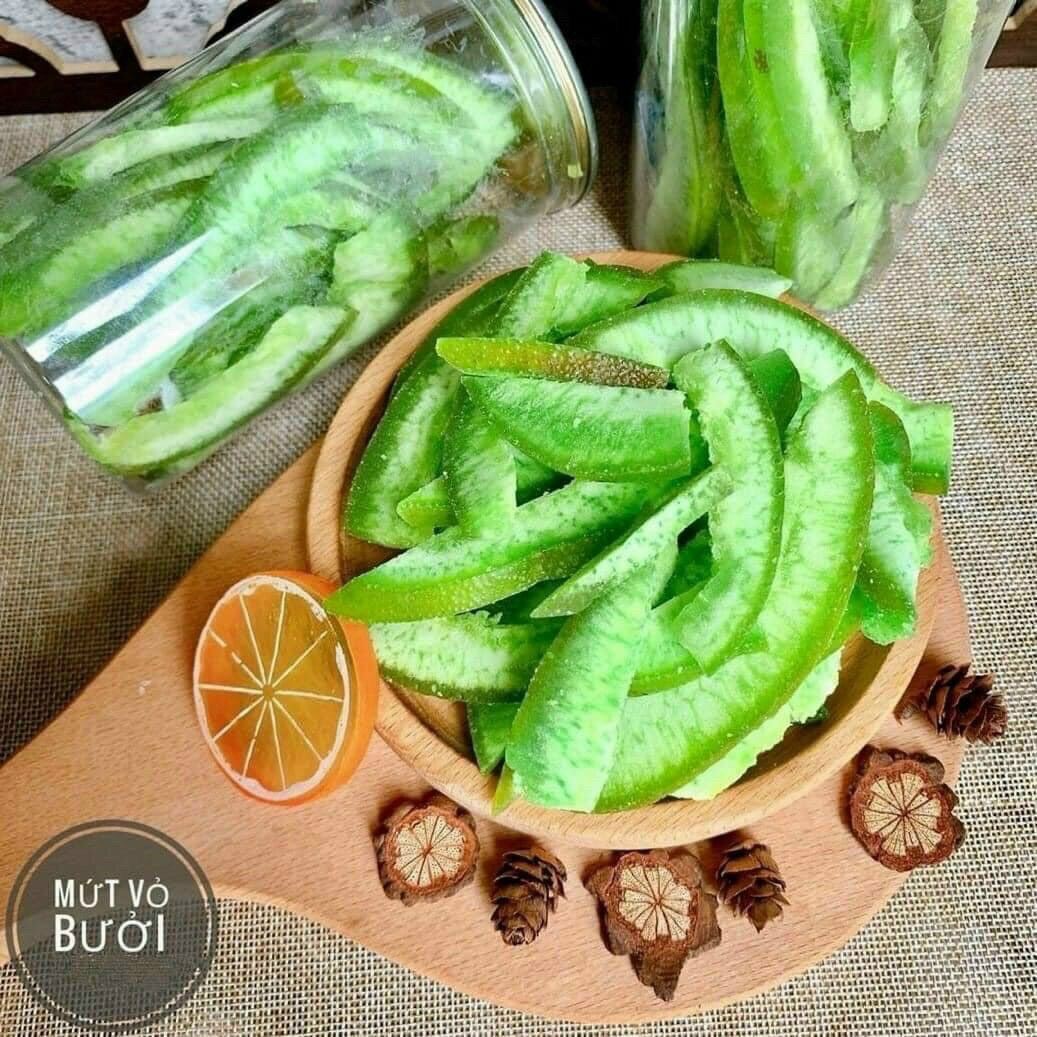 Mứt vỏ bưởi Thái Lan sấy dẻo loại ngon | Hũ 300g