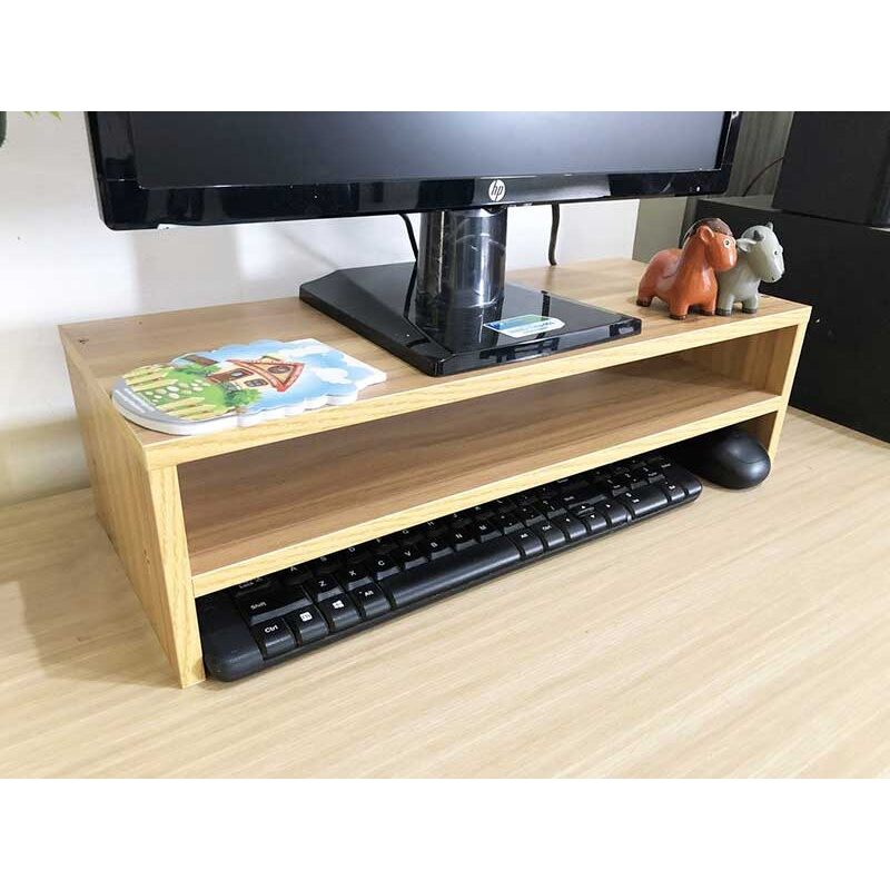Kệ máy tính, kệ để bàn 2 tầng ráp sẵn