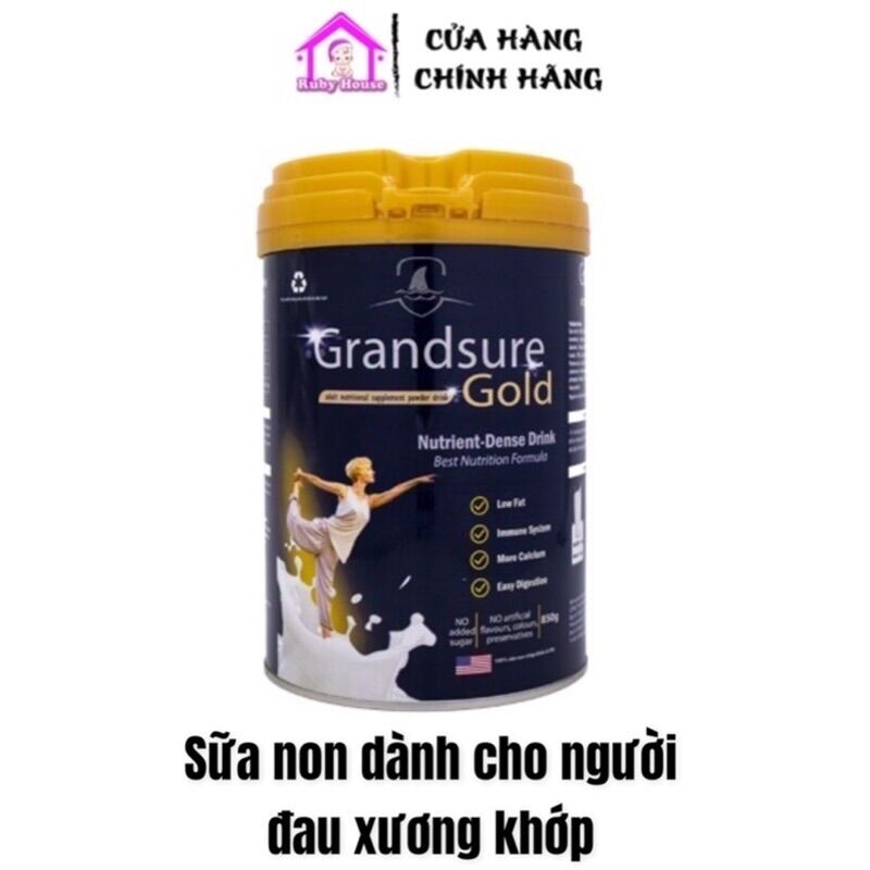 Sữa xương khớp Grandsure Gold 850g - Giúp xương chắc khỏe, dẻo dai