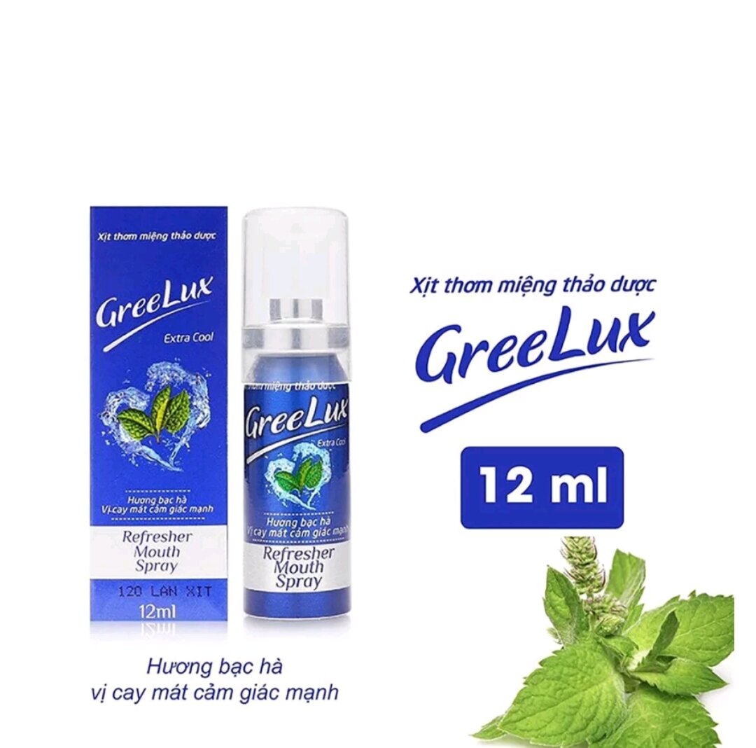 Xịt thơm miệng Thảo dược GREENLUX 12 ml