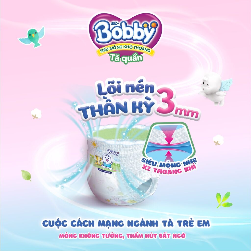 [Date 2026] Tã bỉm quần Bobby M 120 miếng, M120