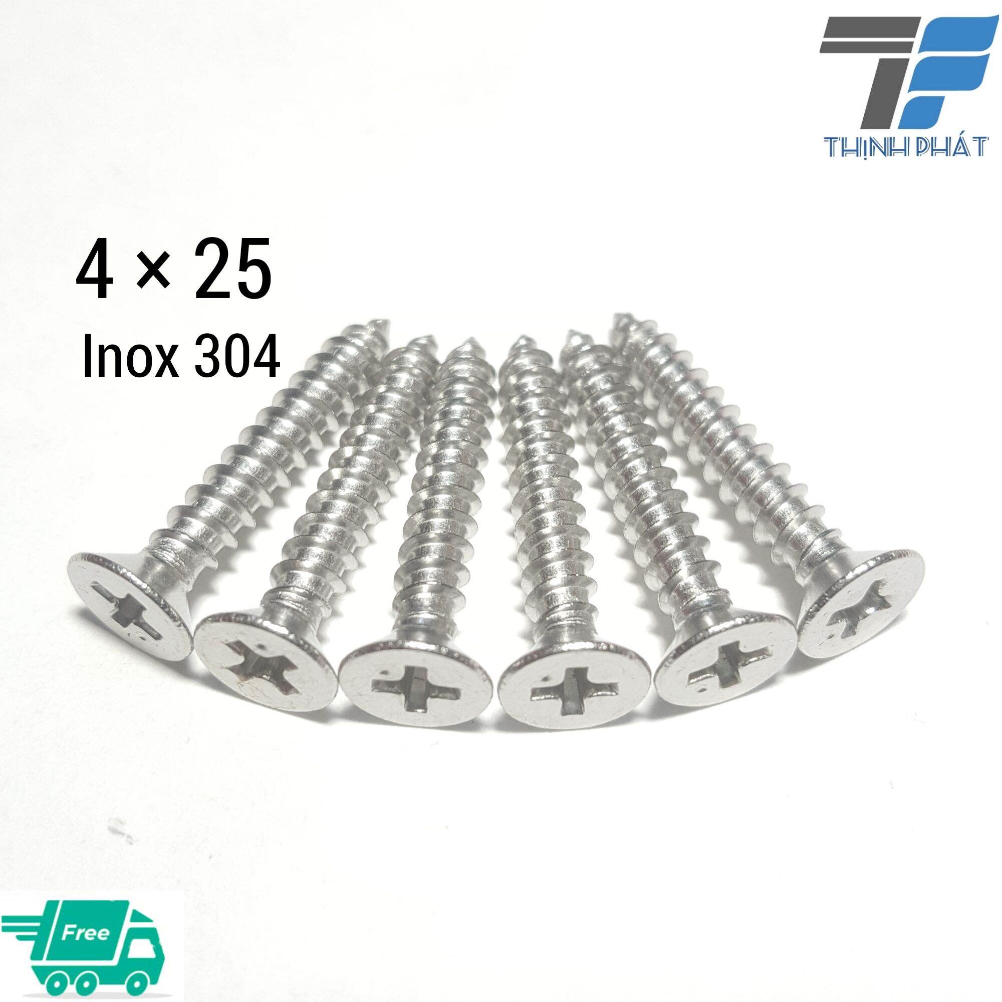 30 con vít inox 304 nguyên chất 4 * 25 chọn mua 30 , 50 con hoặc 100 con sẽ rẻ hơn