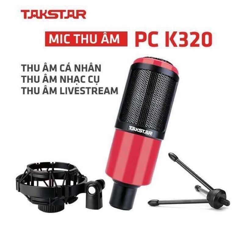 Mic thu âm livestream chuyên nghiệp Takstar PC K320-kiỂU dáng sang trọng bảo hành 12 tháng, hàng đúng mô tả, chất liệu sản phẩm tốt, sử dụng bền lâu