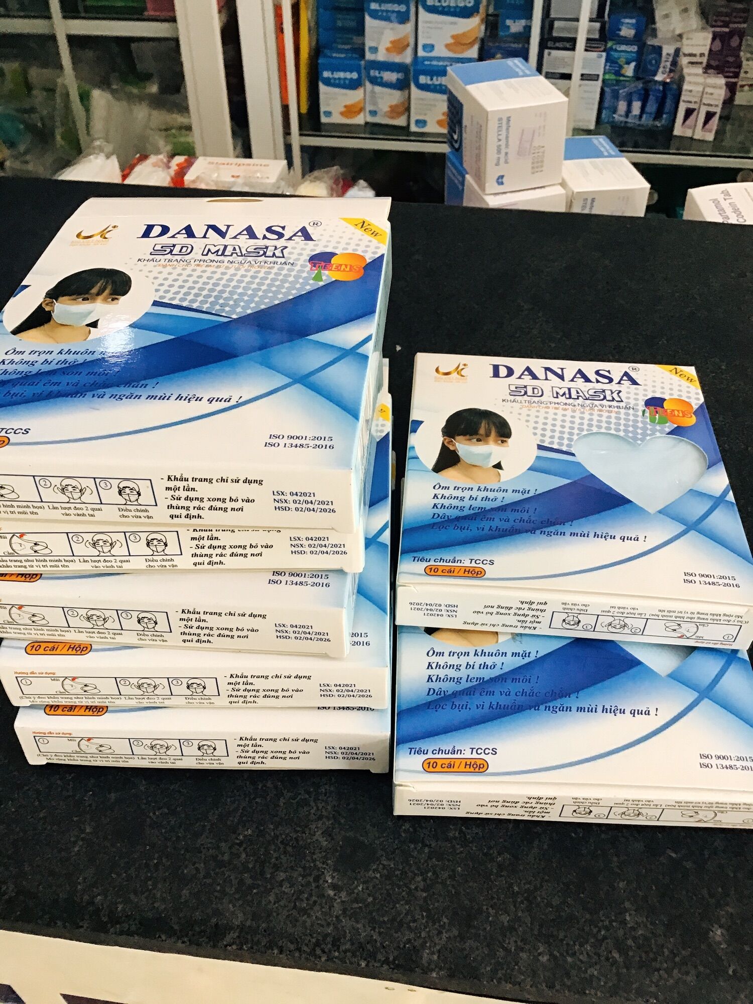 khẩu trang DANASA 5D mask (1hộp / 10 cái)