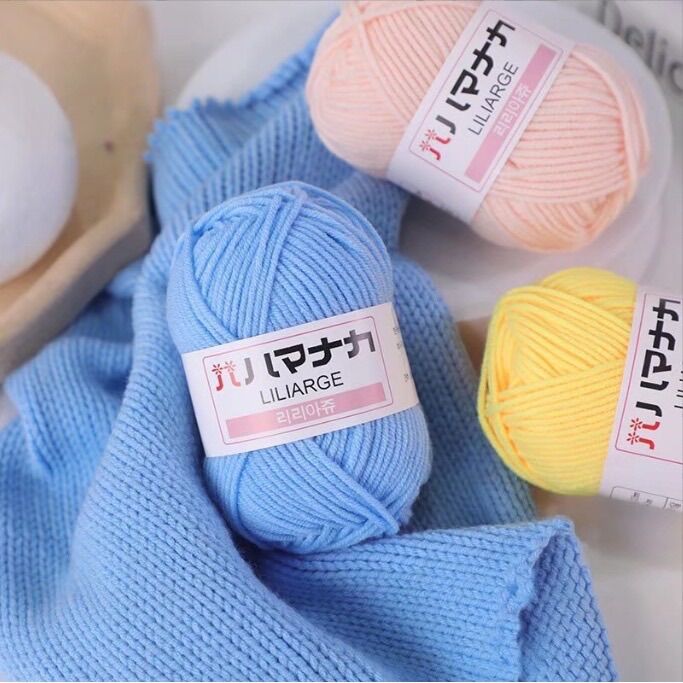 Len milk cotton xuất Hàn nhí 25gr