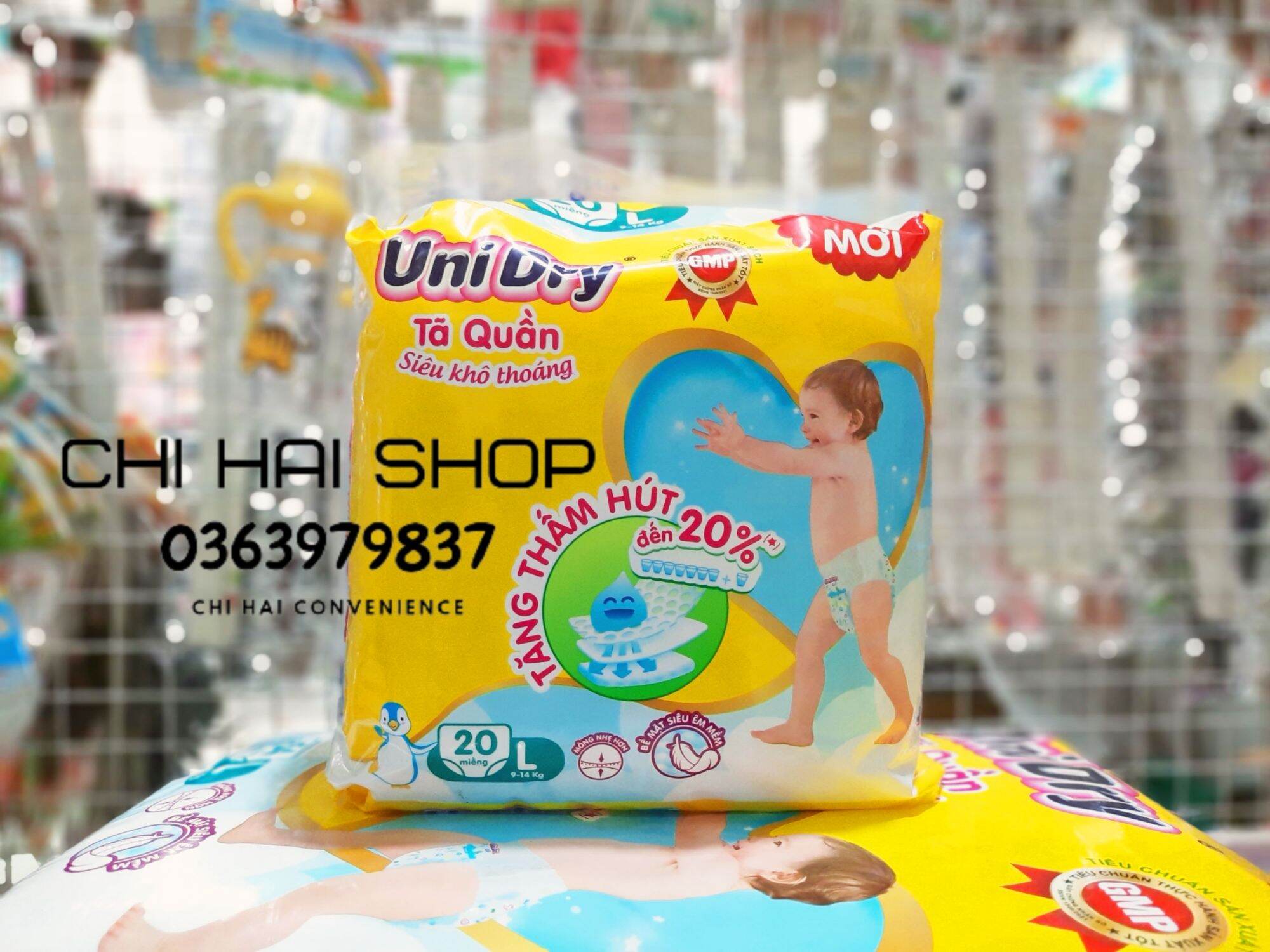 Tã quần unidry size l dành cho bé từ 9kg_14kg
