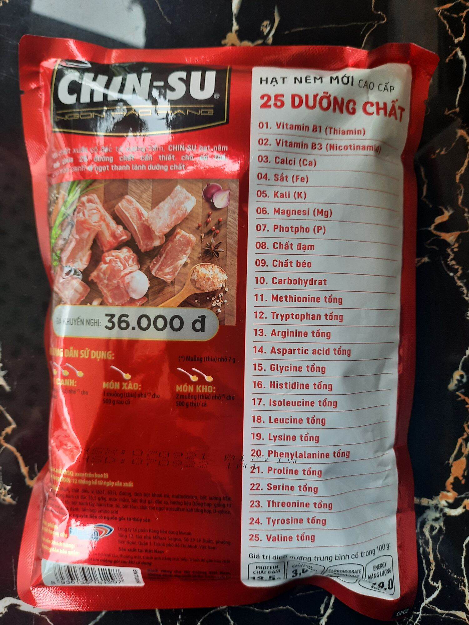 Hạt nên CHINSU 25 dưỡng chất mới bịch 400g