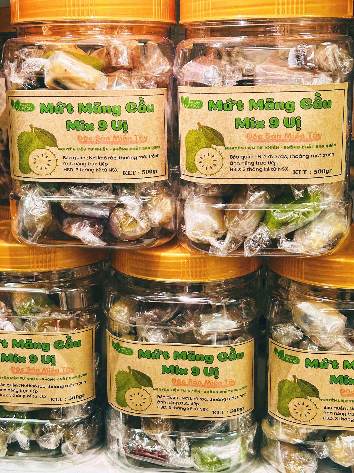 MỨT MÃNG CẦU MIX 7 VỊ 500GR