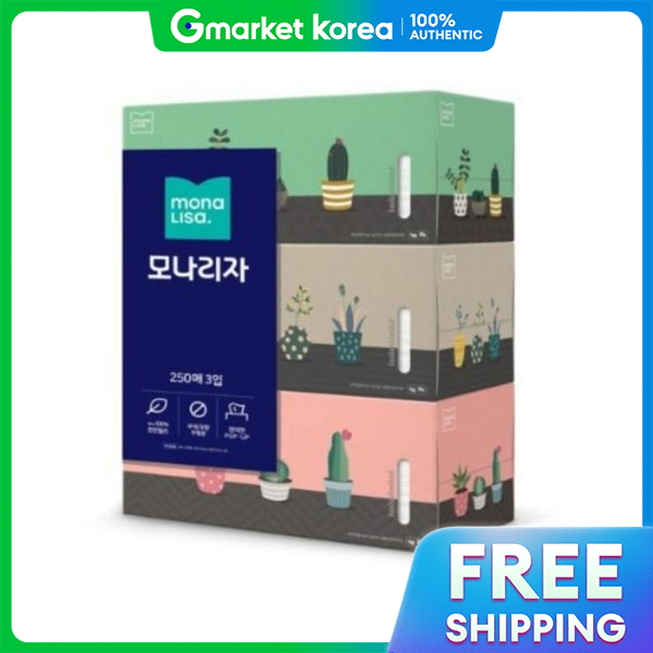 MONA LISA | Altifia Mona Lisa Facial Tissues, 250 Sheets, 3-Pack Giá  158,500 Đồng*Miễn phí vận chuyển