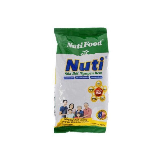 Sữa bột Nuti nguyên kem bịch 400g