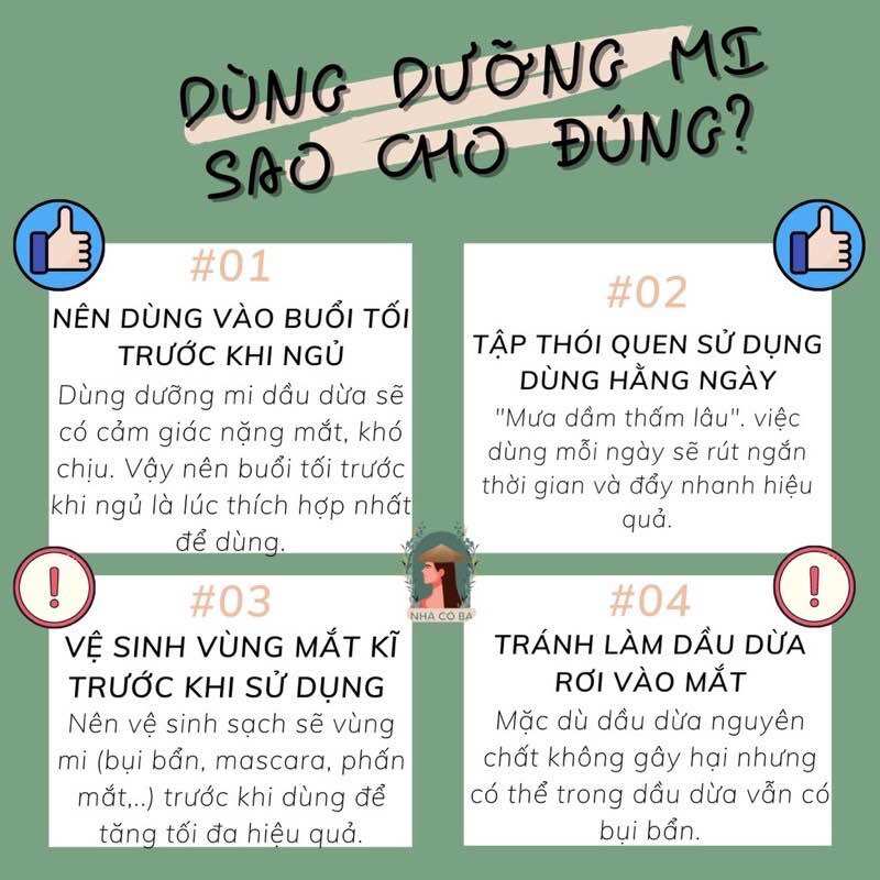 DƯỠNG MI DÀI DẦU DỪA NGUYÊN CHẤT 10ml