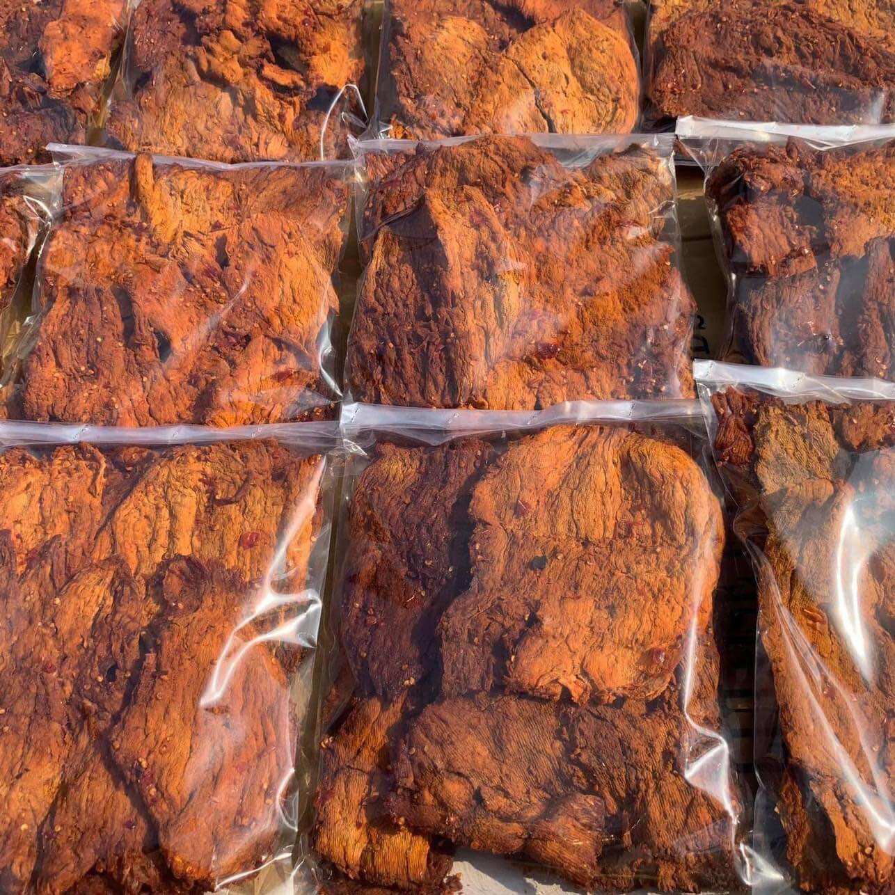 Bò giòn miếng lớn chuẩn hồng ngự túi 500g / 1kg