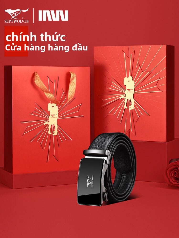 SEPTWOLVES | New Men's Leather Belt - Thương hiệu SEPTWOLVES Giá 1,181,000 Đồng*Miễn phí vận chuyển