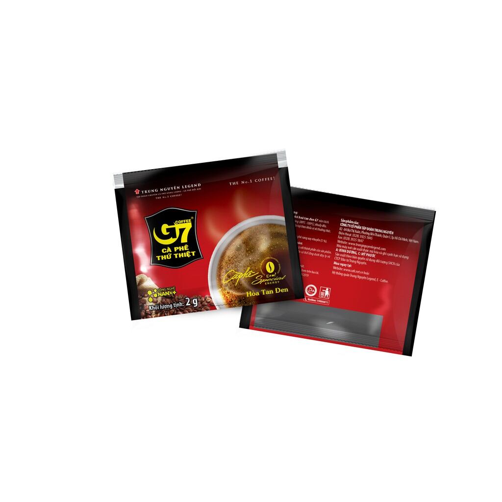 Cà phê đen hòa tan G7 bịch 100 gói*2g