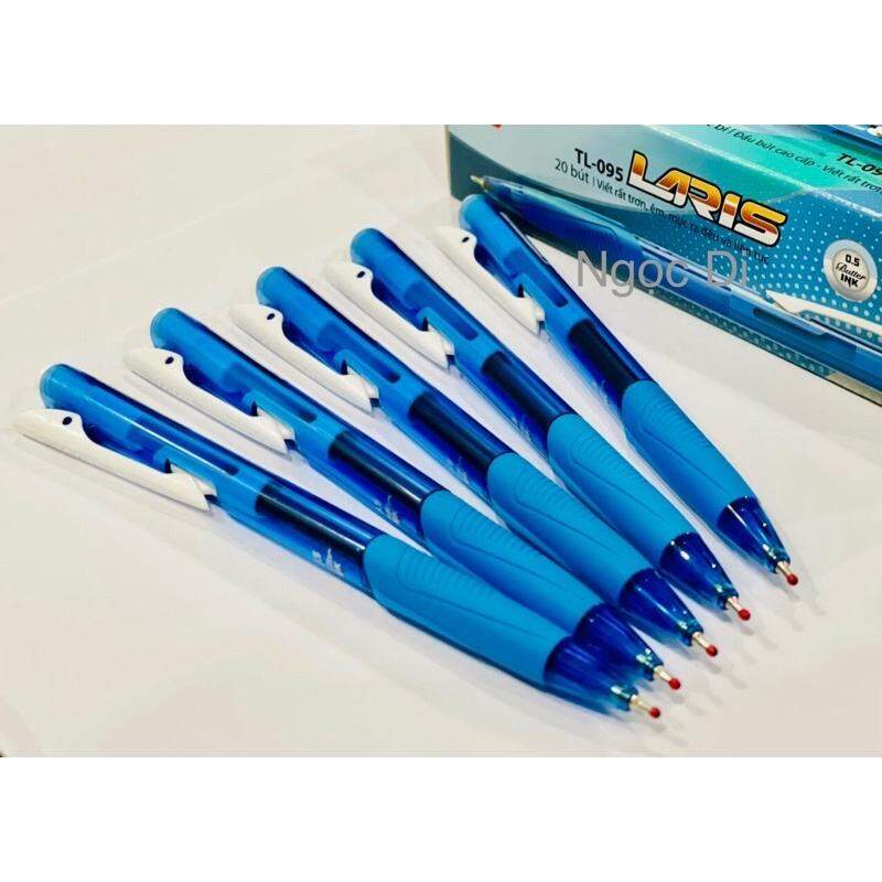 Bút bi Laris TL-095 Thiên Long (COMBO 5 CÂY-MỰC XANH)