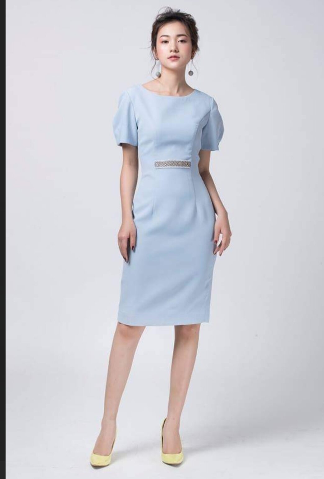 Đầm bút chì elise sz s, new 95%