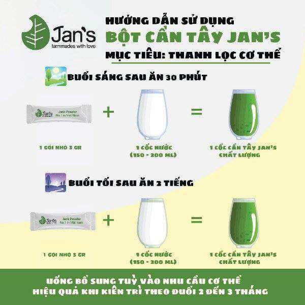 Bột Cần Tây Nguyên Chất Jan’s Powder