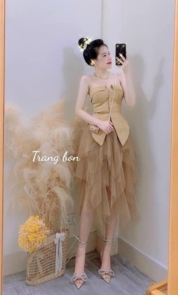 Áo Cúp Ngực Tà Nhọn có Mút Ngực cực xinh