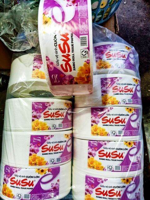 Giấy vệ sinh cuộn lớn susu 700gr