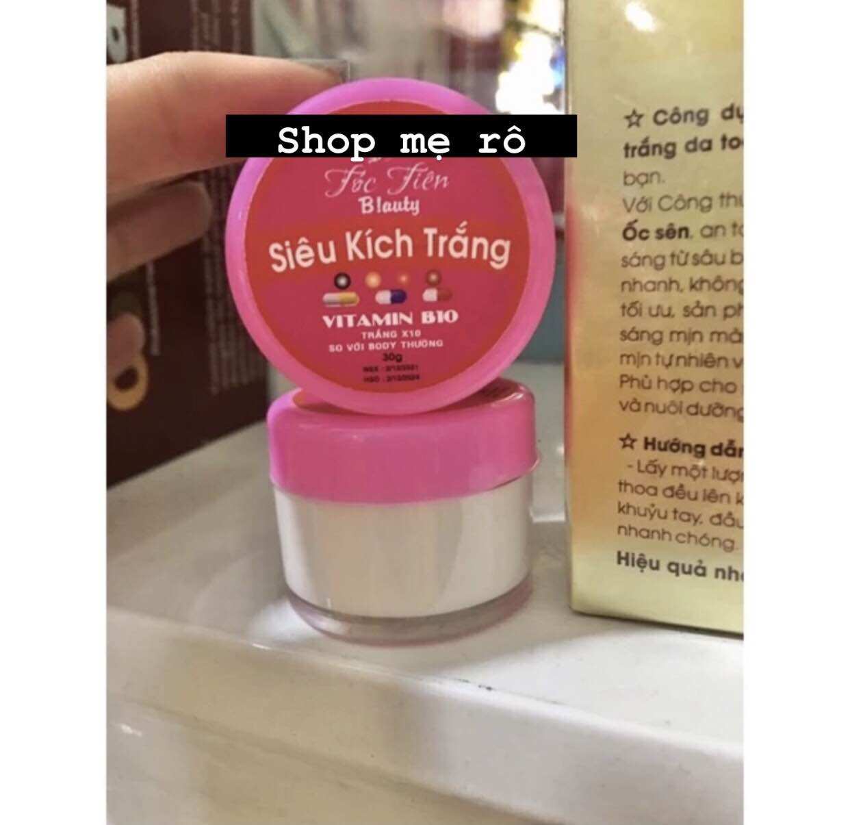 Lẻ 1 hủ kem kích trắng siêu trắng da B10