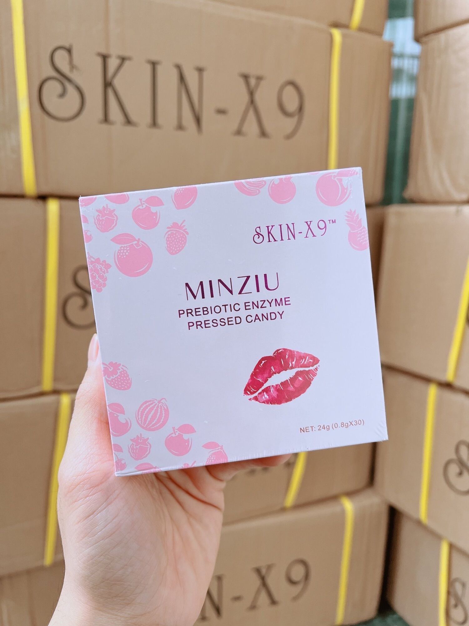 KẸO NGẬM THẢI MỠ SKIN X9 TRANG NEMO