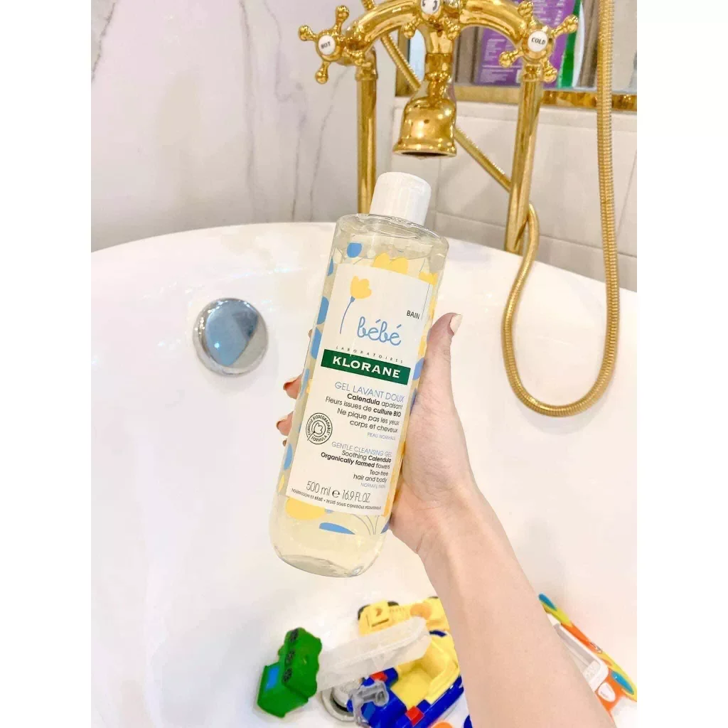 Combo 2 chai Sữa tắm Klorane Bebe 2in1 Pháp