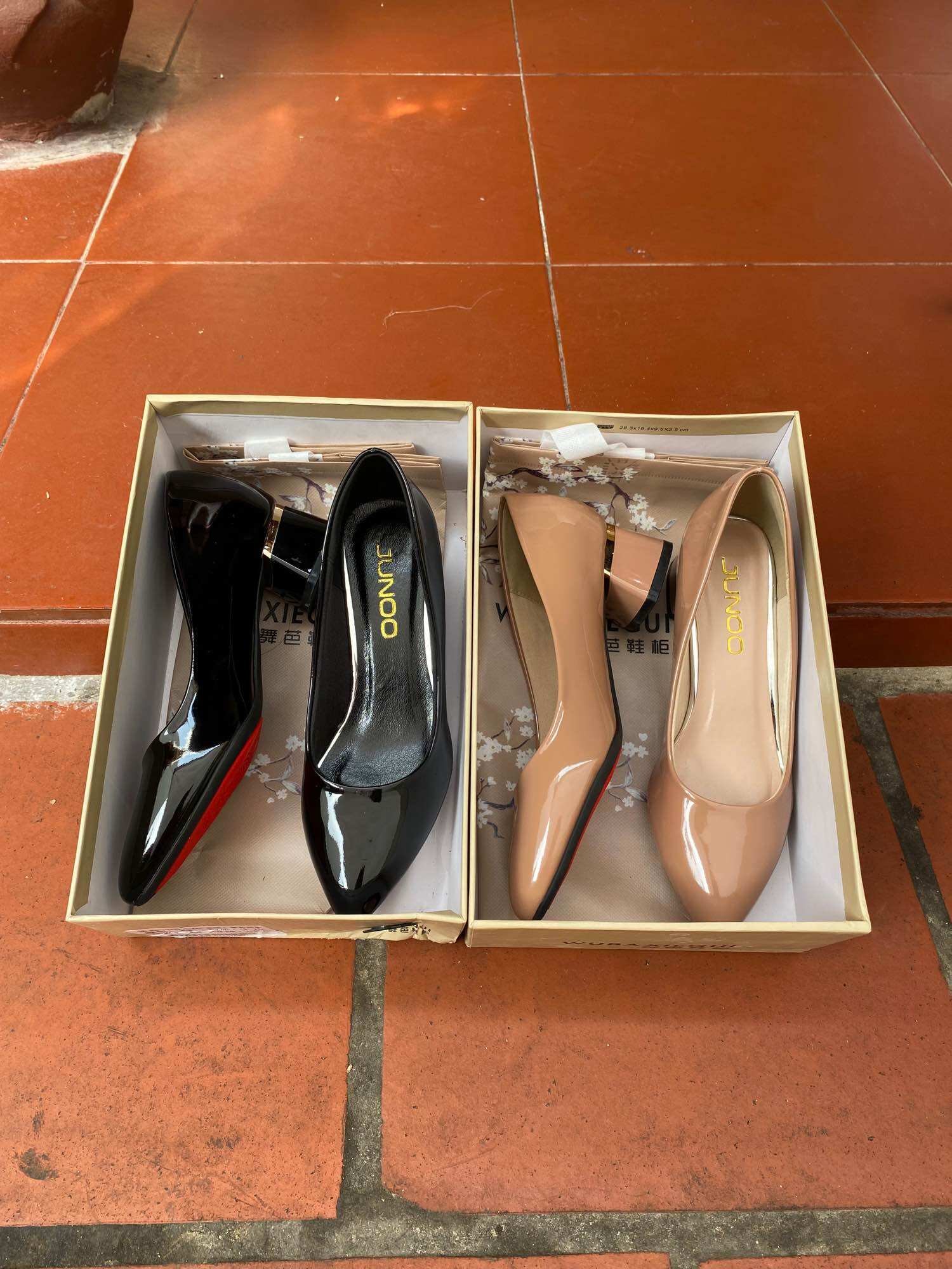 3P Patent Leather High Heels