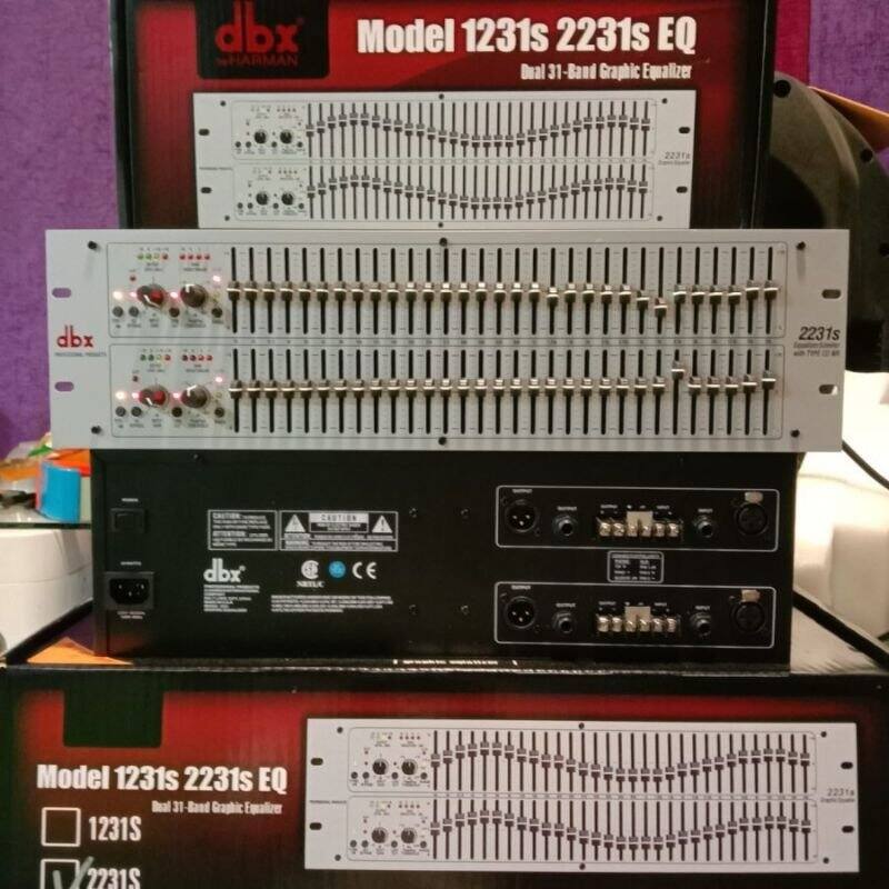 [LOẠI 1 DBX]Thiết bị lọc xì equalizer dbx 2231s màu bạc hàng chuẩn cao cấp bảo hành 12 tháng