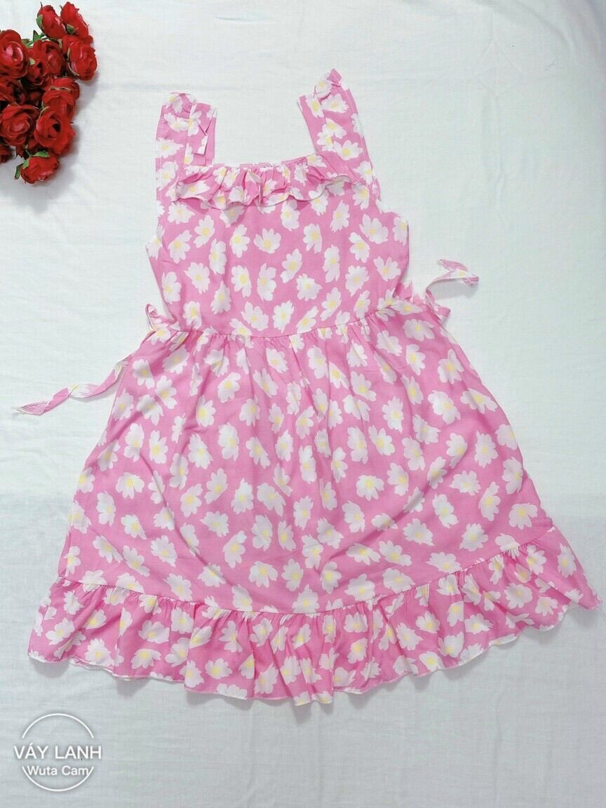 Váy lanh, bộ lanh cho bé gái size <25kg