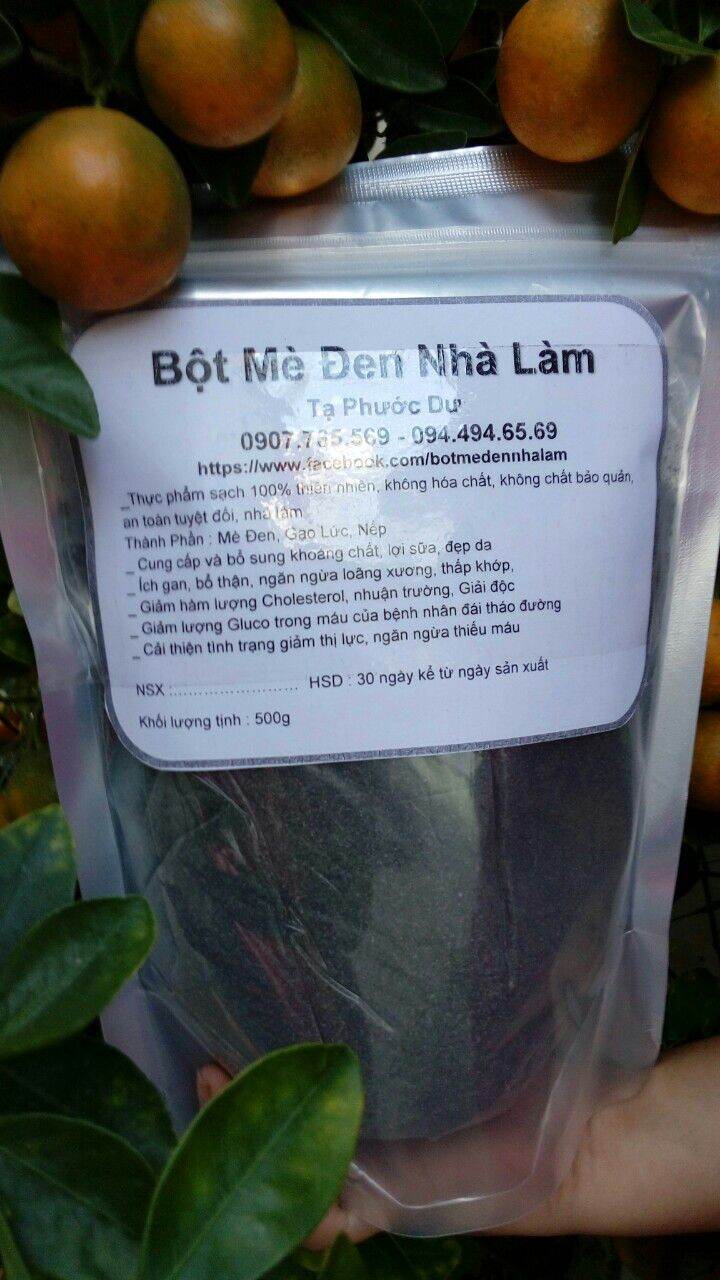 Bột mè đen nhà làm