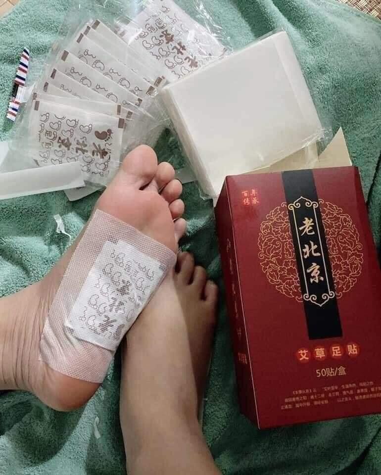 Hộp 50 miếng dán thải độc chân Bắc Kinh