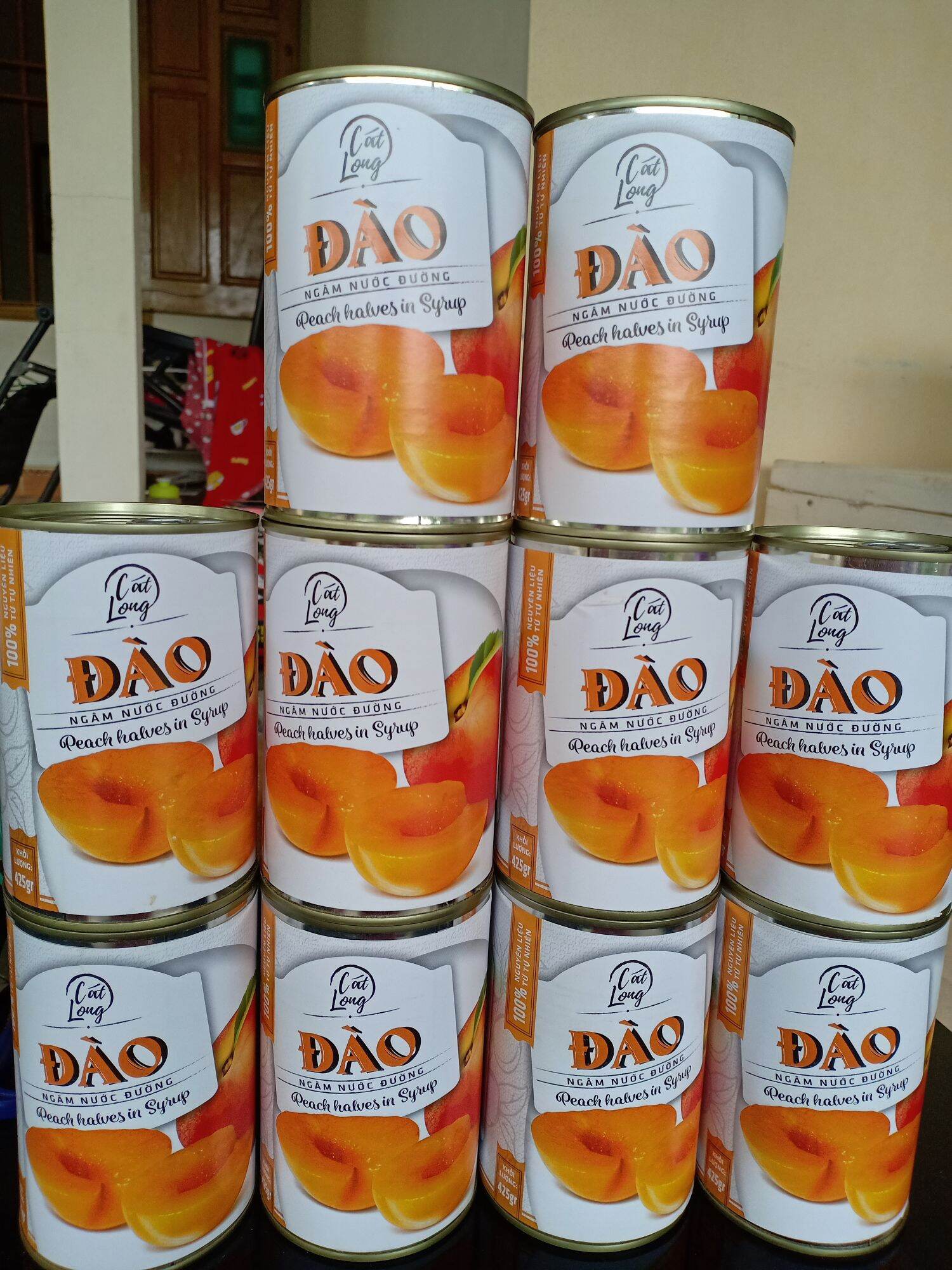 Đào ngâm miếng 425gr