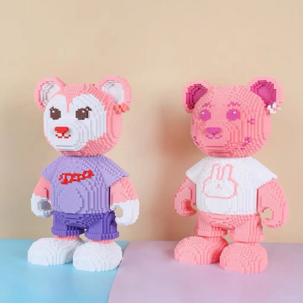 Đồ chơi lắp ráp mô hình gấu teddy, lego gấu teddy dễ thương