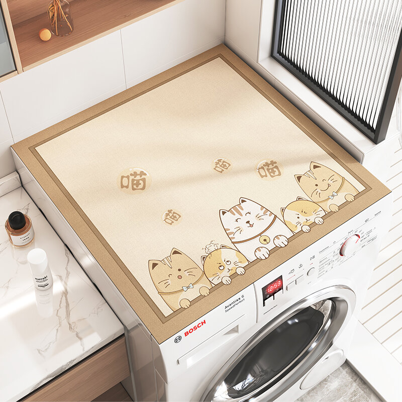 Tấm phủ chống bụi máy giặt lồng giặt khăn phủ tủ lạnh tấm phủ chống nắng thấm nước tấm lót bùn tảo cát lót chống bụi tủ đầu giường