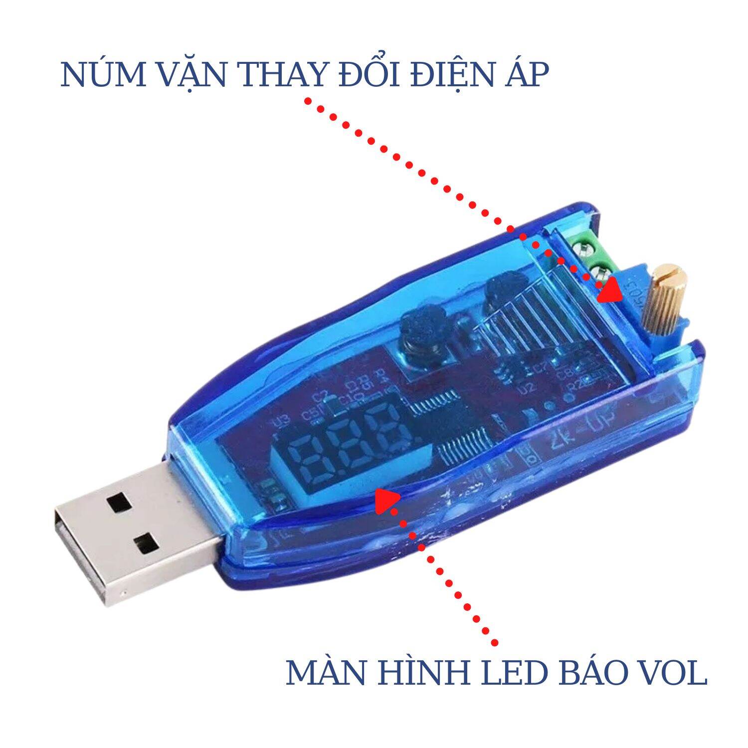 USB cho bộ phát Wifi khi mất điện tăng áp 5V ra 12V 24V